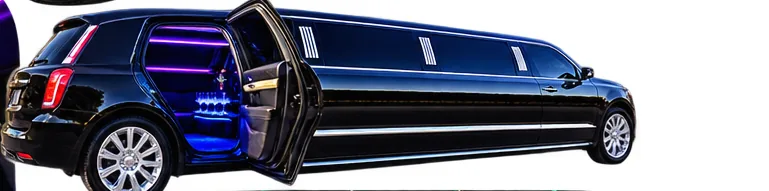 Stretch limousine open door