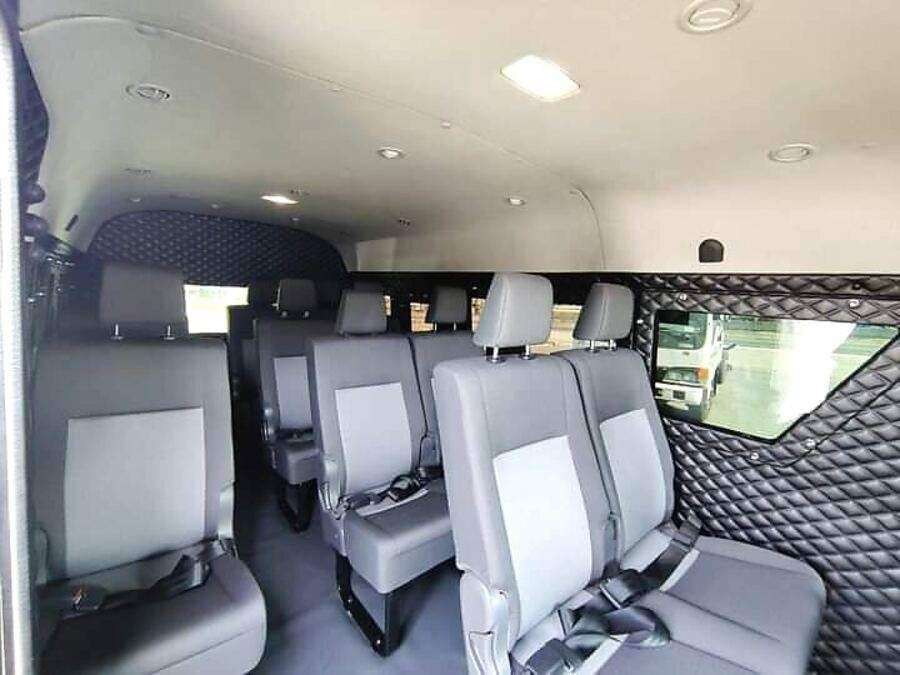 Toyota Hiace Bus shuttle interior Lagos